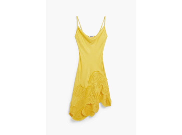 Robe À Bretelles En Tissu – Femme