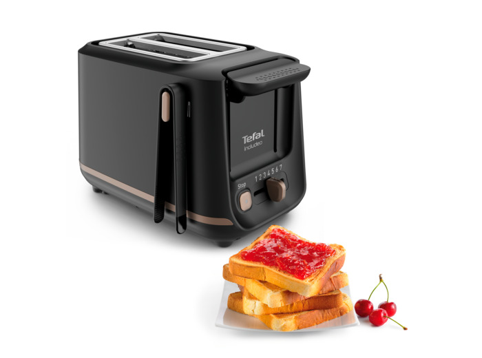 Grille-pain  Includeo 2 fentes extra-larges, utilisation facile