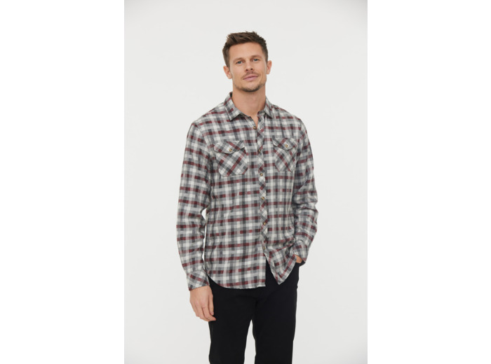Chemise flanelle carreaux avec poches poitrine