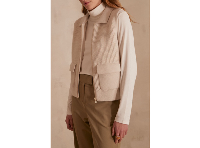 Gilet sans manches en laine SIMON