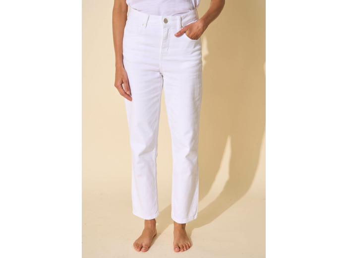 Jean taille haute cinq poches