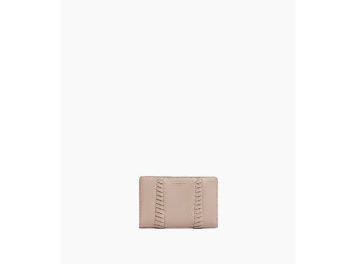 Portefeuille moyen modèle Juliette en cuir lisse lacé