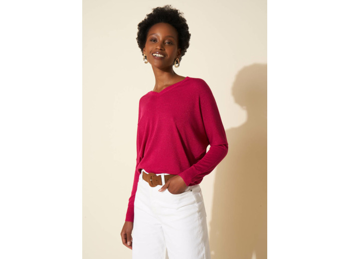 Gilet col V détails scintillants