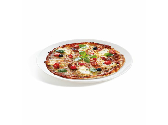 6 assiettes plates 25cm white Evolutions