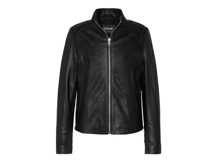 Blouson ajouré, cuir d’agneau