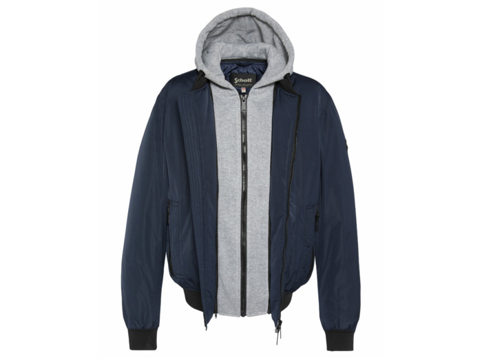 Bomber à plastron capuche amovible AERO SCHOTT