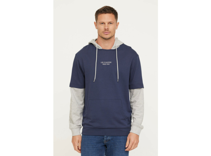 Sweatshirt EDIMO Navy/Gris chiné