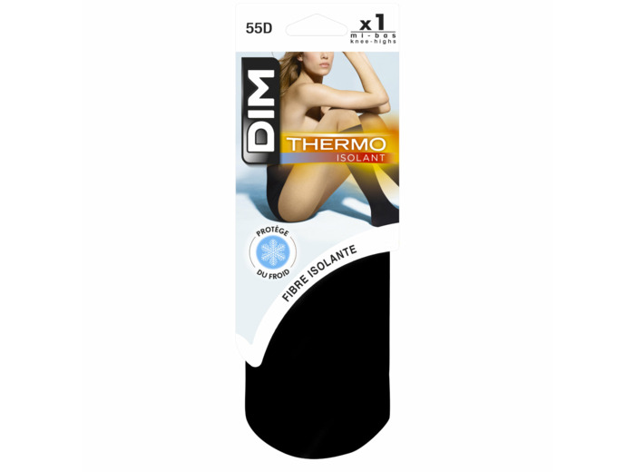 Mi-bas noirs Thermo Isole du froid 54D