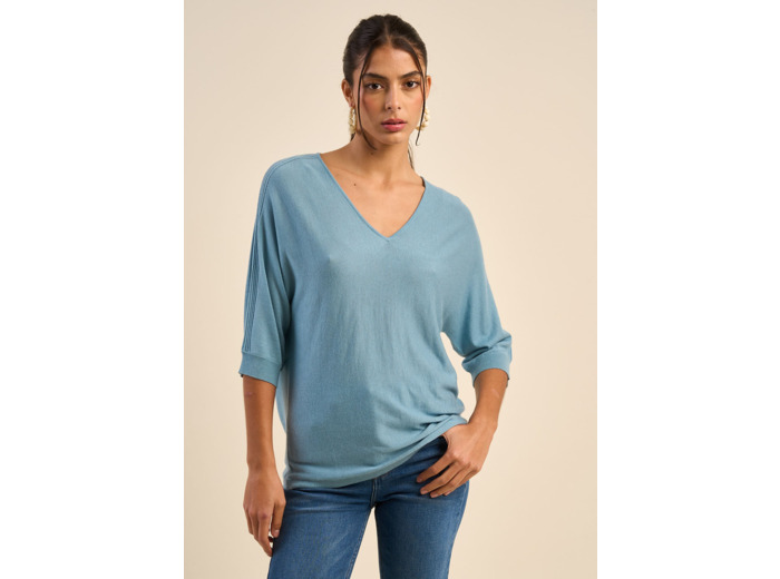 Pull oversize manches chauves souris