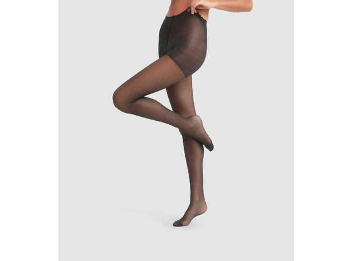 Collant voile transparent noir Body Touch Dim 17D