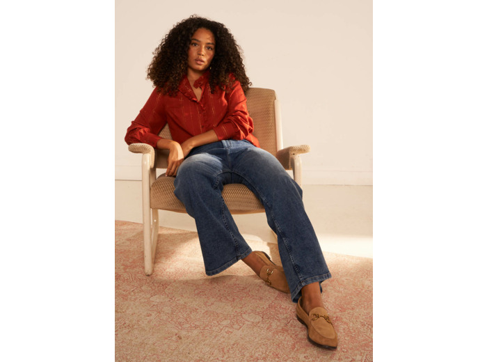 Chemise détails en lurex