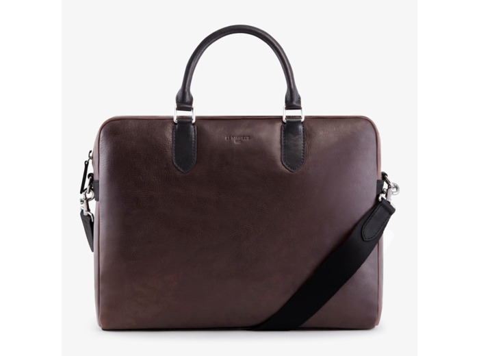 Porte documents 14 Gabriel en cuir huilé