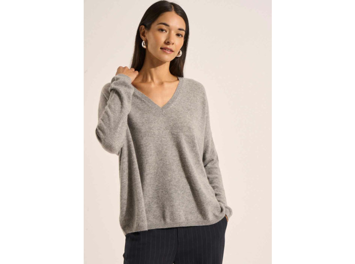 Pull en 100% cachemire à Col V