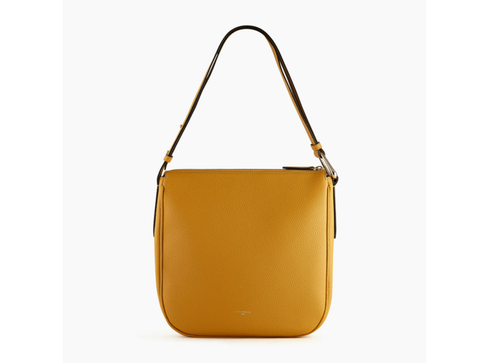 Sac bandoulière moyen modèle Madeleine en cuir grainé