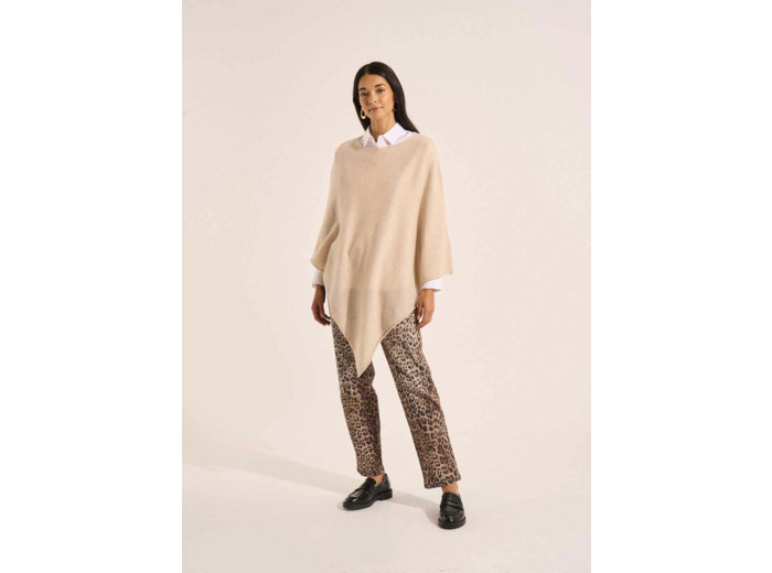 Poncho ample en cachemire