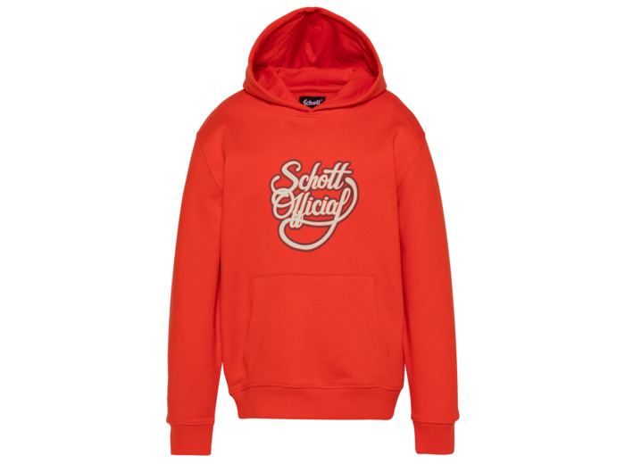 Sweatshirt à capuche imprimé Schott Official enfant