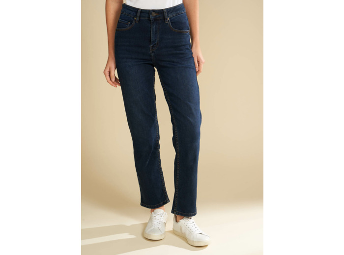 Jean taille haute cinq poches