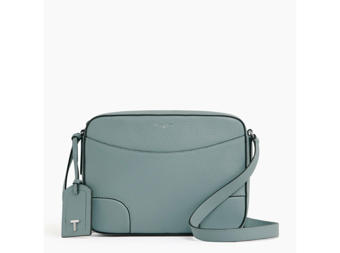 Sac bandoulière moyen modèle Romy en cuir grainé