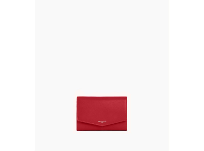 Portefeuille moyen modèle Charlotte en cuir lisse
