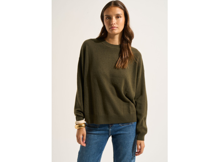 Pull col rond 100% cachemire