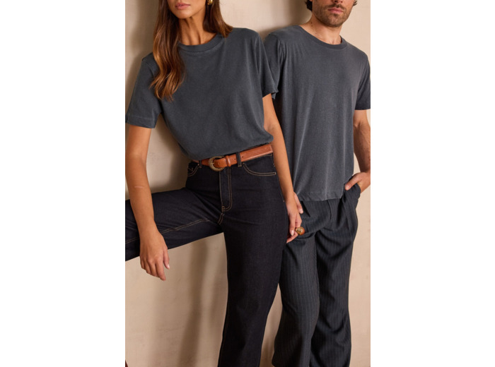 T-shirt col rond unisexe en coton MARCEL(LE)