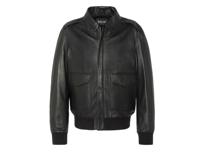 Blouson pilote, cuir d'agneau
