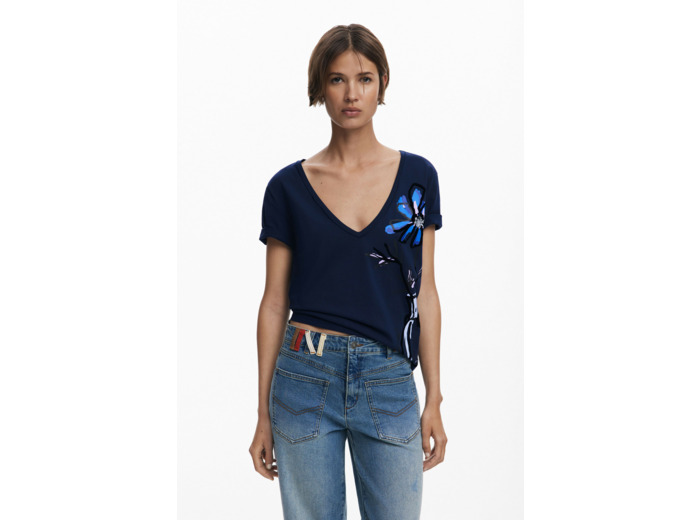 T-Shirt À Manches Courtes En Maille – Femme