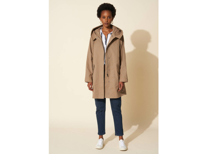 Parka longue à capuche