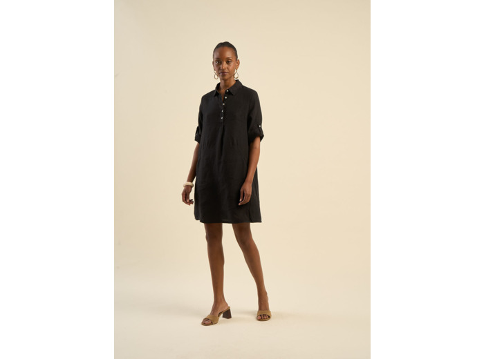 Robe courte en lin