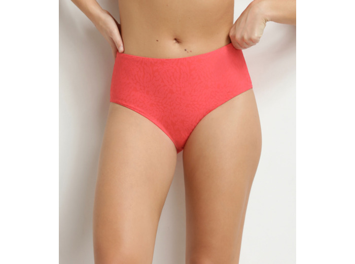 Bas de maillot de bain forme culotte haute