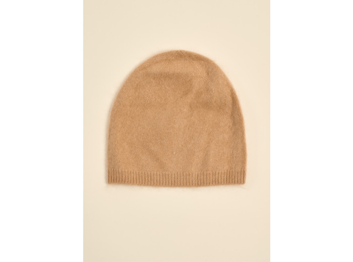 Bonnet en laine et cachemire brossé