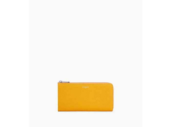 Compagnon zippé Emilie en cuir signature T