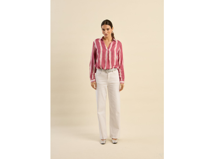 Jean large taille haute