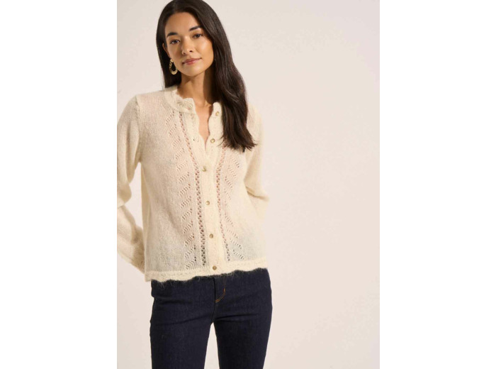 Gilet détails dentelle