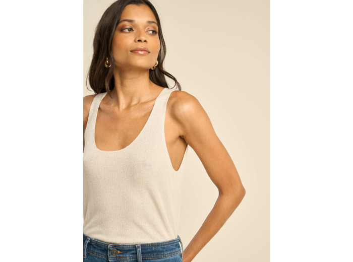 Débardeur scintillant en maille