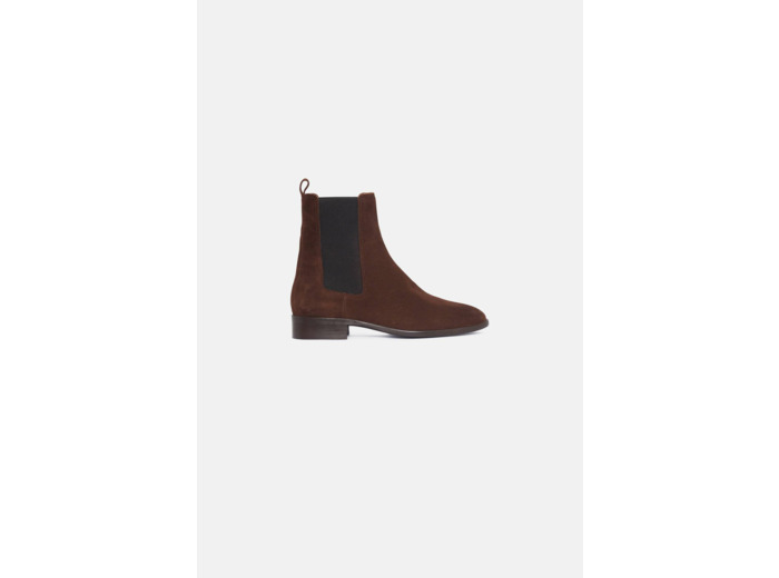 Bottines alali en croûte de cuir