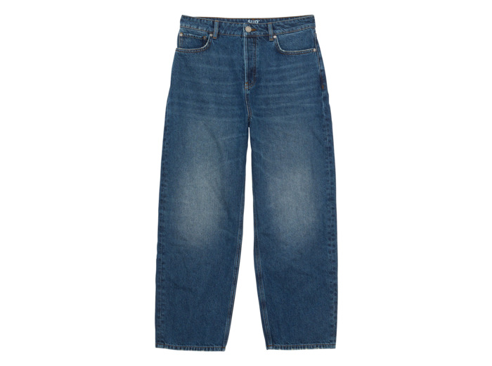 Jean droit taille haute