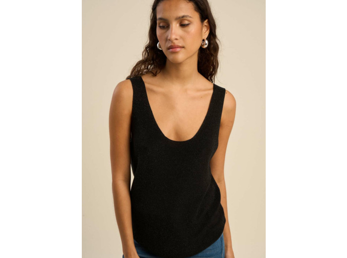 Débardeur en maille scintillante