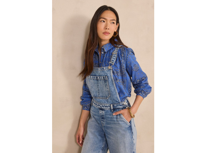 Salopette en denim RAPHAELLE