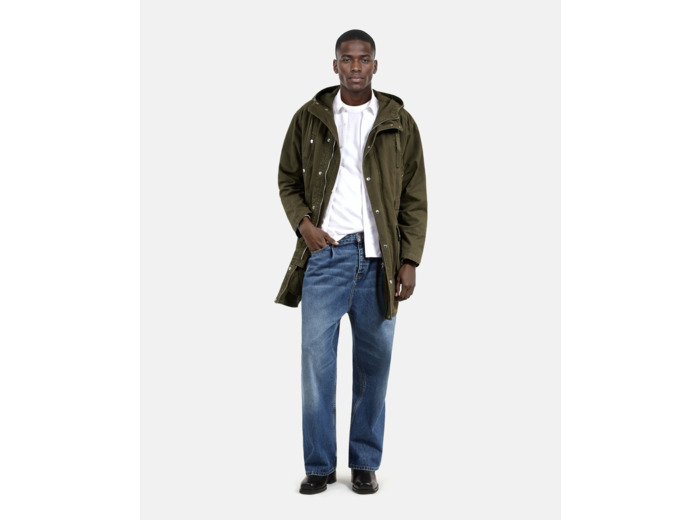 Parka delave taille avec lacet kaki