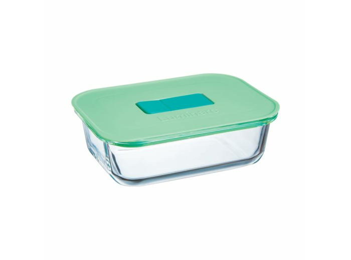 Boite rectangulaire 63cl couvercle vert Unique Box