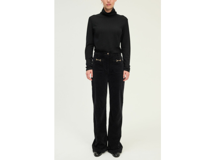 Pantalon flare en velours à mors - CHRYS
