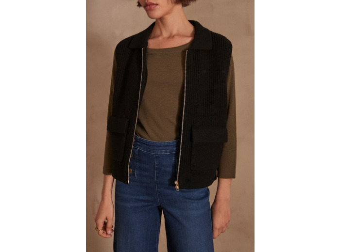 Gilet sans manches en laine SIMON