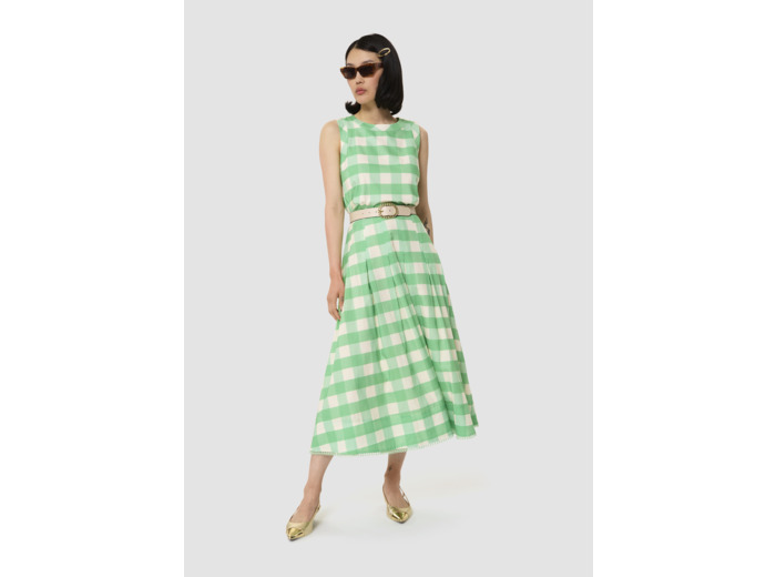 Jupe Javoue verte en vichy