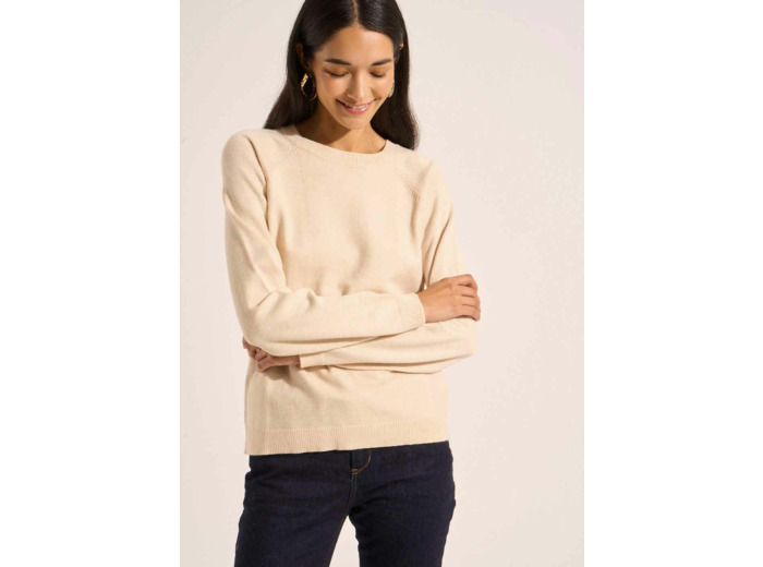 Pull col rond avec manches longues