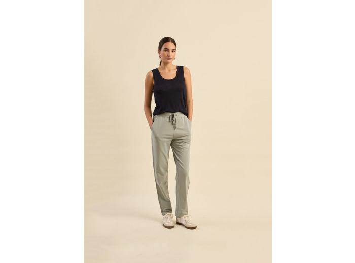 Pantalon de jogging droit avec bande lurex