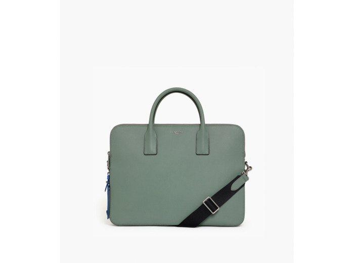 Porte document slim 15" Emile en cuir signature T
