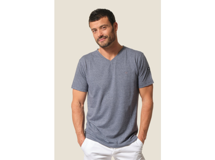 Tee-shirt homme en jersey uni chiné Fabio