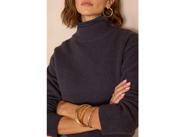 Pull col montant BEN en laine