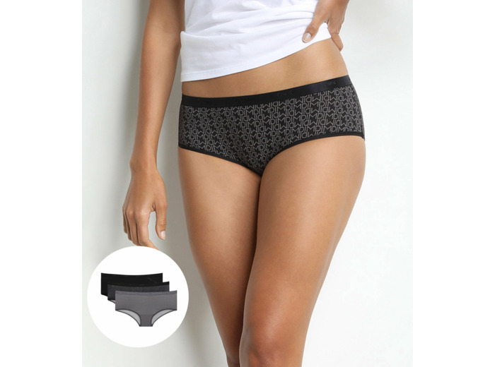 Lot de 3 boxers noirs Femme Les Pockets Coton